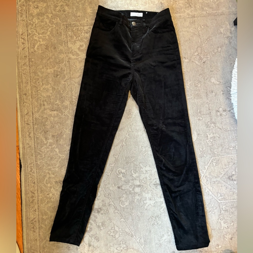 ann taylor loft • skinny velvet pants